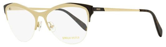 Emilio Pucci Oval Eyeglasses EP5073 028 Gold/White 53mm 5073