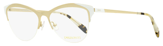 Emilio Pucci Oval Eyeglasses EP5073 033 Gold/Black/Havana 53mm 5073