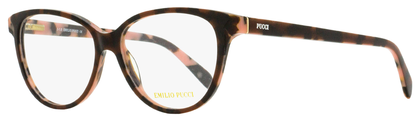 Emilio Pucci Oval Eyeglasses EP5077 050 Rose Havana 53mm 5077