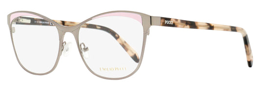 Pucci Sculpted Butterfly Eyeglasses EP5084 020 Ruthenium/Rose Havana 53mm
