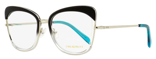 Pucci Floating Butterfly Eyeglasses EP5090 020 Palladium/Gray/Blue 52mm