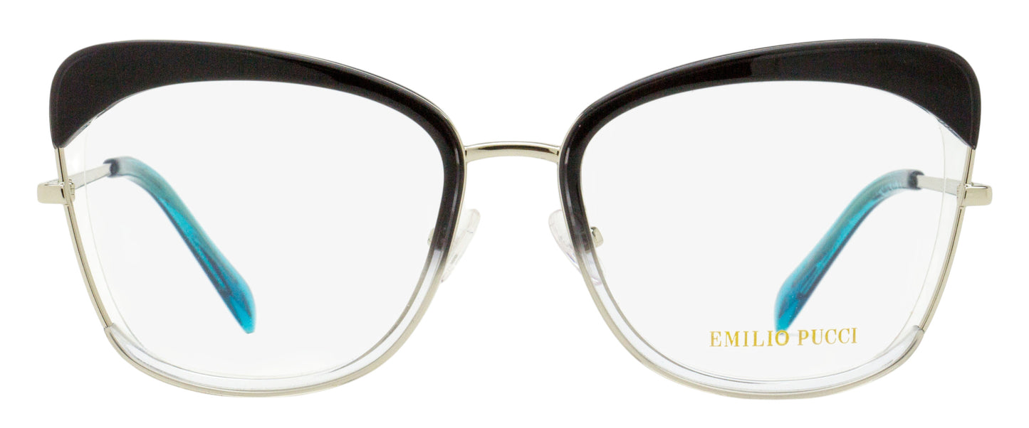 Pucci Floating Butterfly Eyeglasses EP5090 020 Palladium/Gray/Blue 52mm