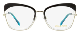 Pucci Floating Butterfly Eyeglasses EP5090 020 Palladium/Gray/Blue 52mm