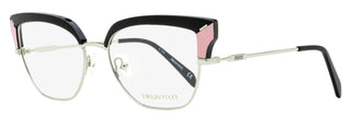 Pucci Geometric Butterfly Eyeglasses EP5147 005 Black/Palladium 55mm