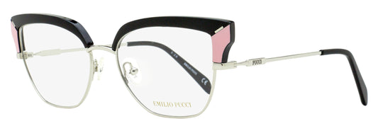 Pucci Geometric Butterfly Eyeglasses EP5147 005 Black/Palladium 55mm