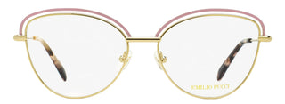 Pucci Refined Butterfly Eyeglasses EP5170 074 Gold/Rose 55mm