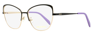 Pucci Slim Butterfly Eyeglasses EP5188 005 Gold/Black 56mm