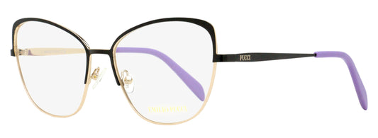 Pucci Slim Butterfly Eyeglasses EP5188 005 Gold/Black 56mm