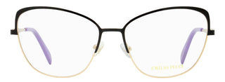 Pucci Slim Butterfly Eyeglasses EP5188 005 Gold/Black 56mm