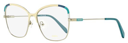 Pucci Color Block Eyeglasses EP5202 024 Palladium/Teal 55mm