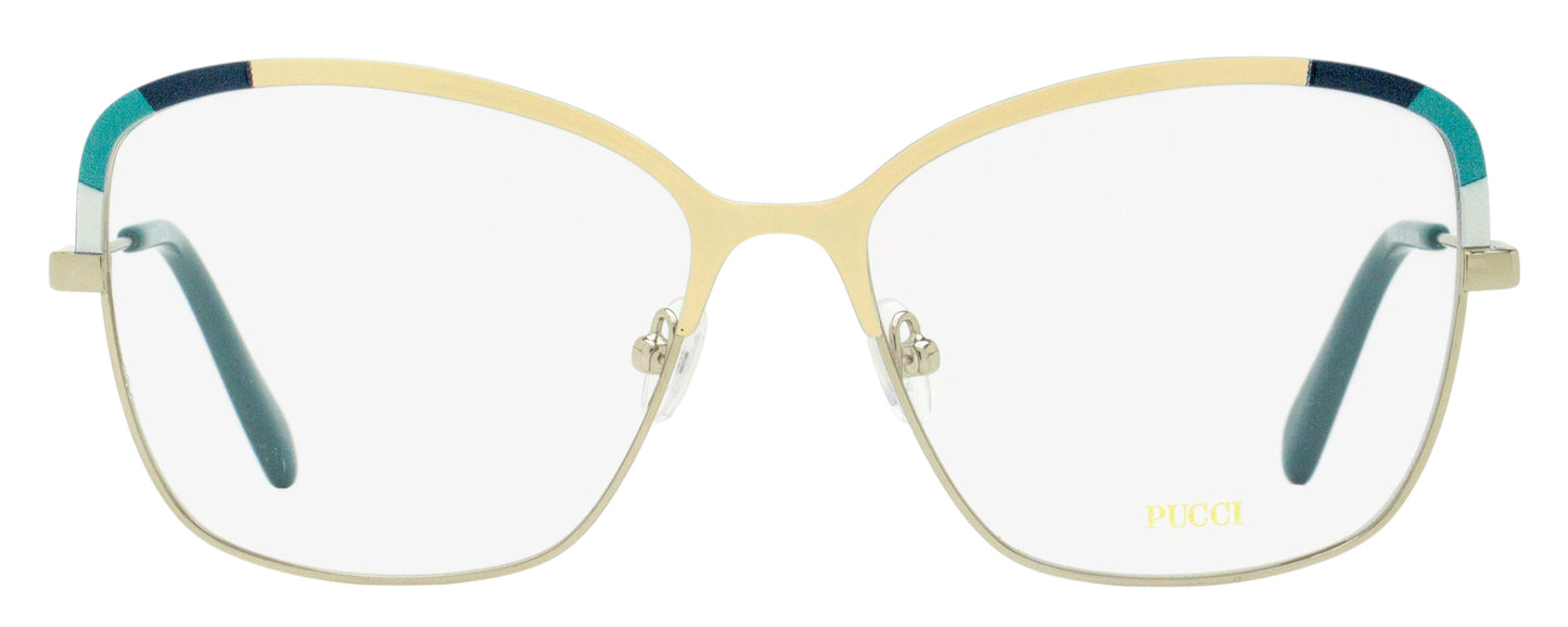 Pucci Color Block Eyeglasses EP5202 024 Palladium/Teal 55mm
