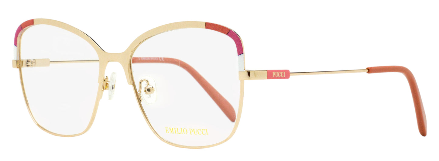 Pucci Color Block Eyeglasses EP5202 028 Gold/Rose 55mm