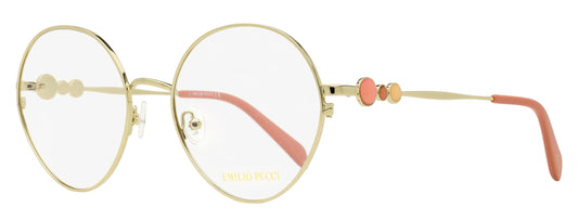 Pucci Round Oversized Eyeglasses EP5203 032 Gold/Rose 55mm