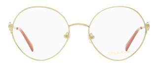 Pucci Round Oversized Eyeglasses EP5203 032 Gold/Rose 55mm