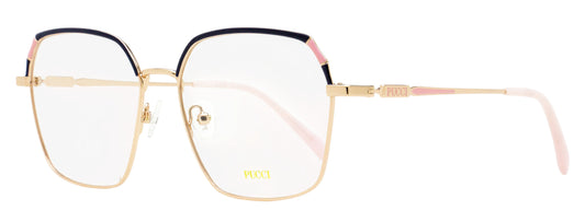 Pucci Slim Square Eyeglasses EP5210 028 Gold/Rose 54mm