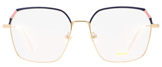 Pucci Slim Square Eyeglasses EP5210 028 Gold/Rose 54mm