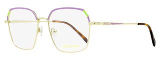 Pucci Slim Square Eyeglasses EP5210 032 Gold/Havana 54mm