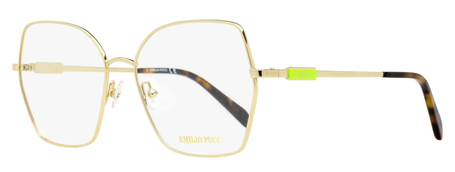 Pucci Geometric Butterfly Eyeglasses EP5213 032 Gold/Havana 56mm