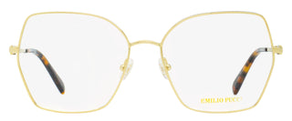 Pucci Geometric Butterfly Eyeglasses EP5213 032 Gold/Havana 56mm