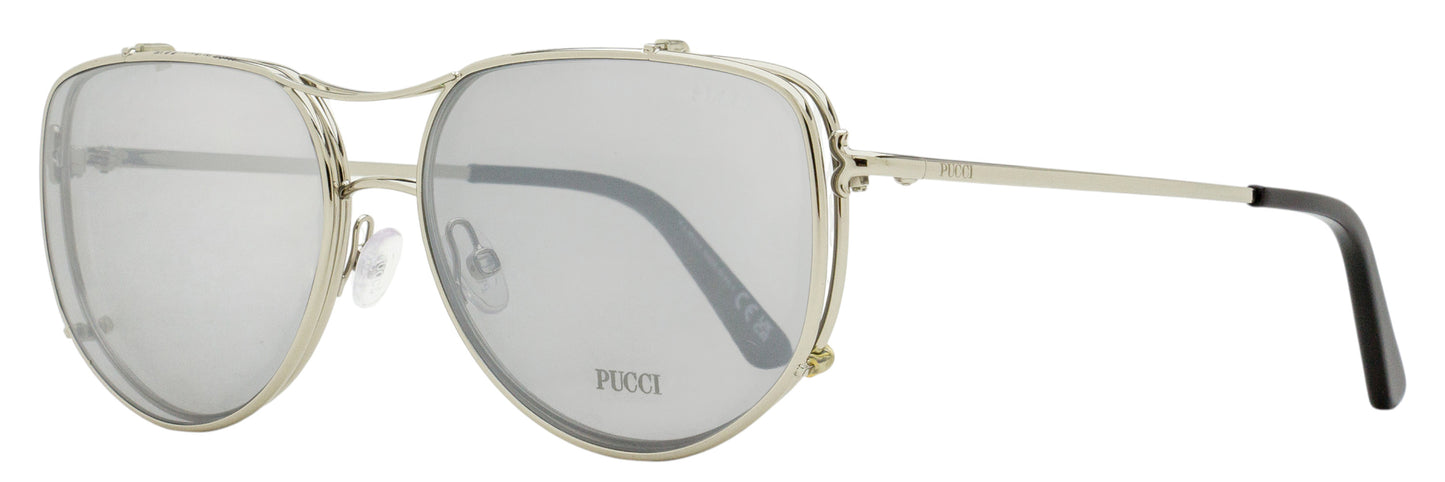 Pucci Clip-On Eyeglasses EP5247 016 Palladium 59mm