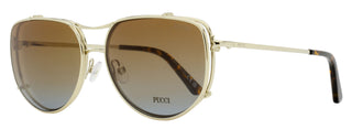 Pucci Clip-On Eyeglasses EP5247 032 Gold 59mm