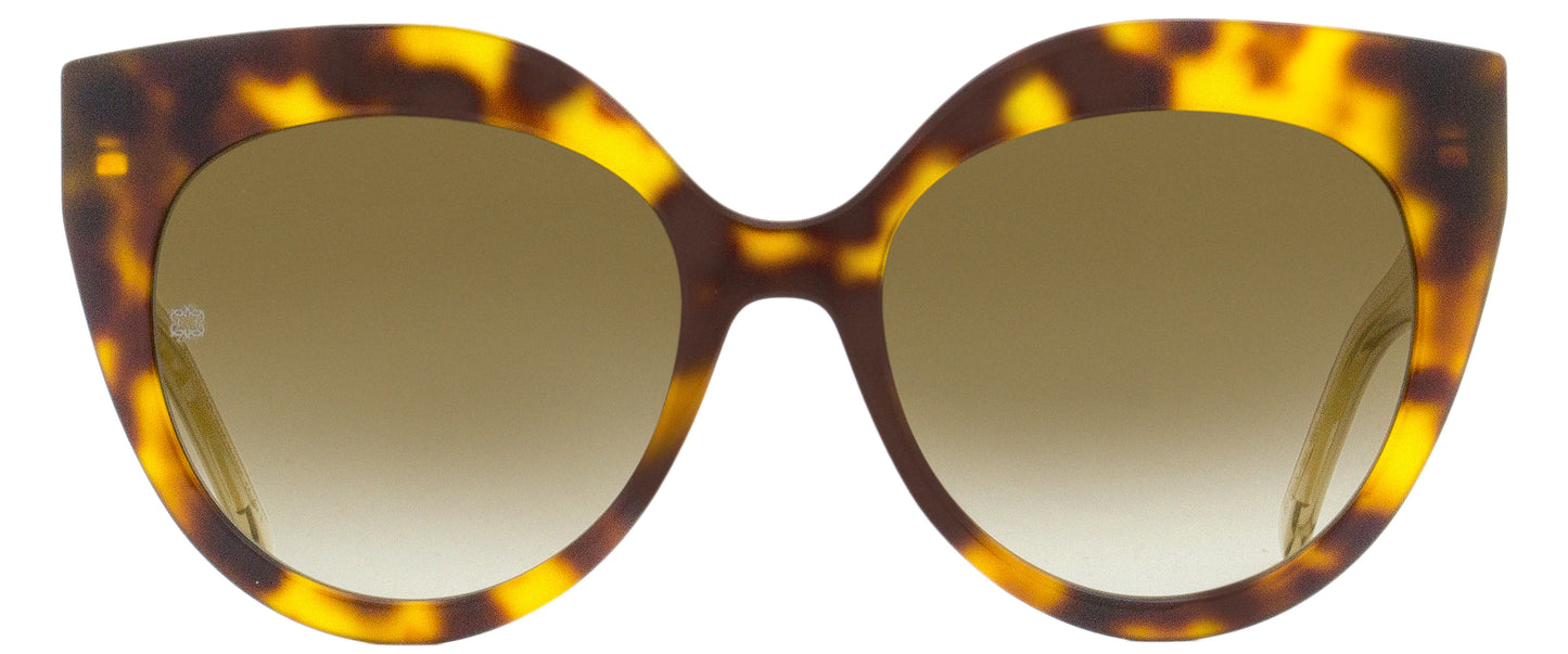 Elie Saab Cat Eye Sunglasses ES081/S 086JL Havana/Gold 55mm