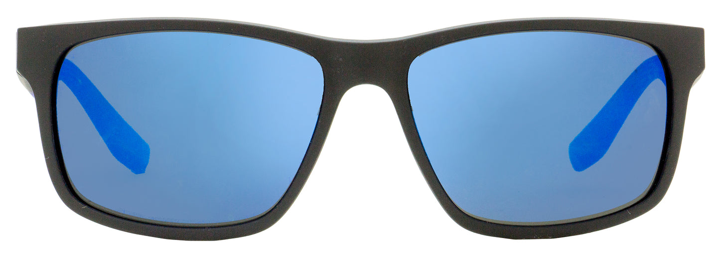 Nike Square Sunglasses Cruiser R EV0835 001 Matte Black/Blue 59mm