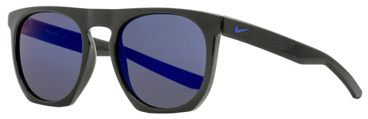 Nike Oval Sunglasses Flatspot EV1045 004 Shiny Black 52mm