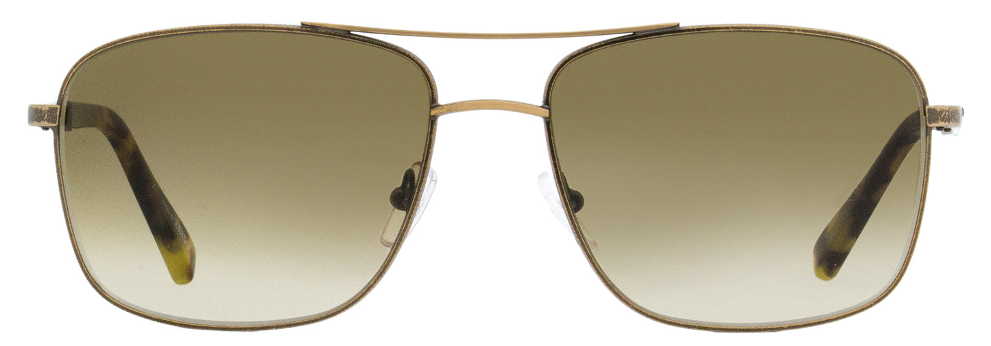 Zegna Rectangular Sunglasses EZ0021 35P Antique Bronze 59mm 21