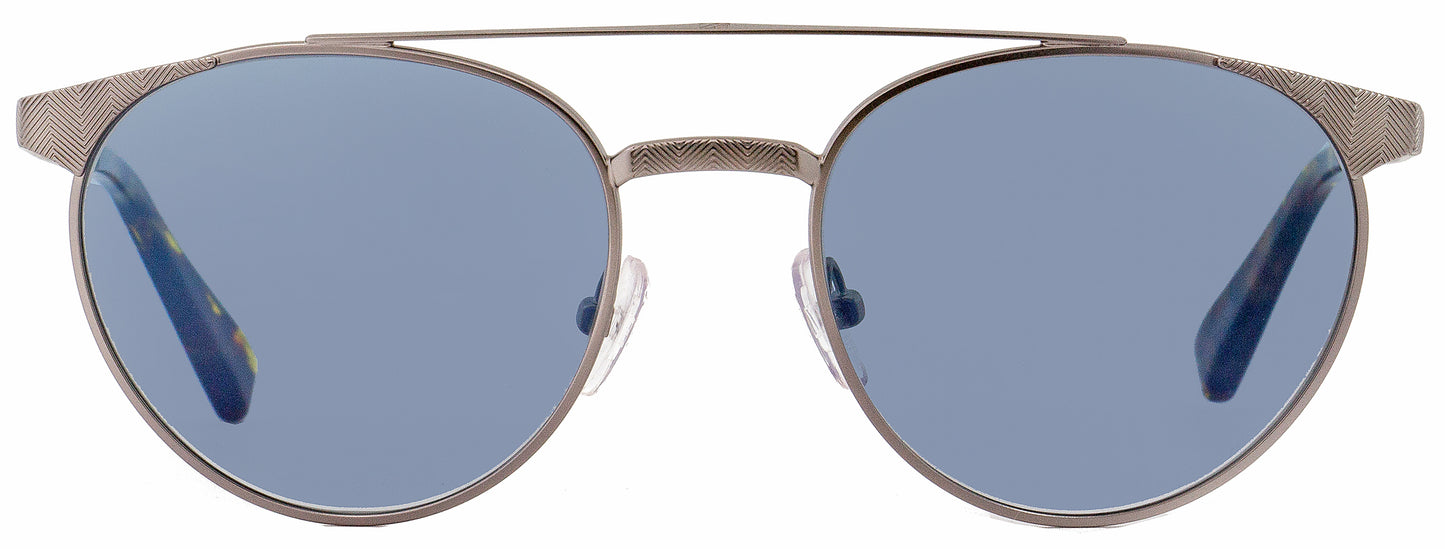 Zegna Oval Sunglasses EZ0026 15V Light Ruthenium/Havana 52mm 26