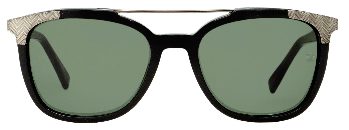 Zegna Rectangular Sunglasses EZ0073 01N Black/Ruthenium 54mm 73