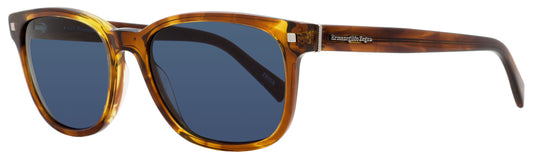 Zegna Rectangular Sunglasses EZ0075 53V Blonde Havana  56mm 0075