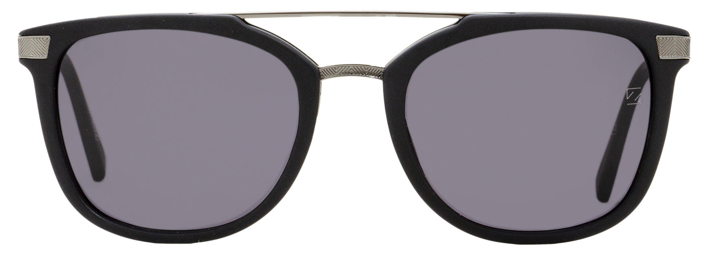 Zegna Rectangular Sunglasses EZ0078 02A Matte Black/Gunmetal 54mm 78