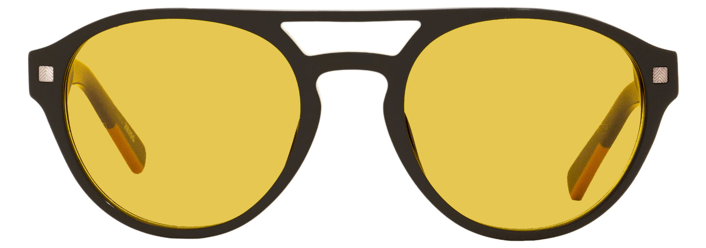 Zegna Pilot Sunglasses EZ0134 01E Black 55mm 134