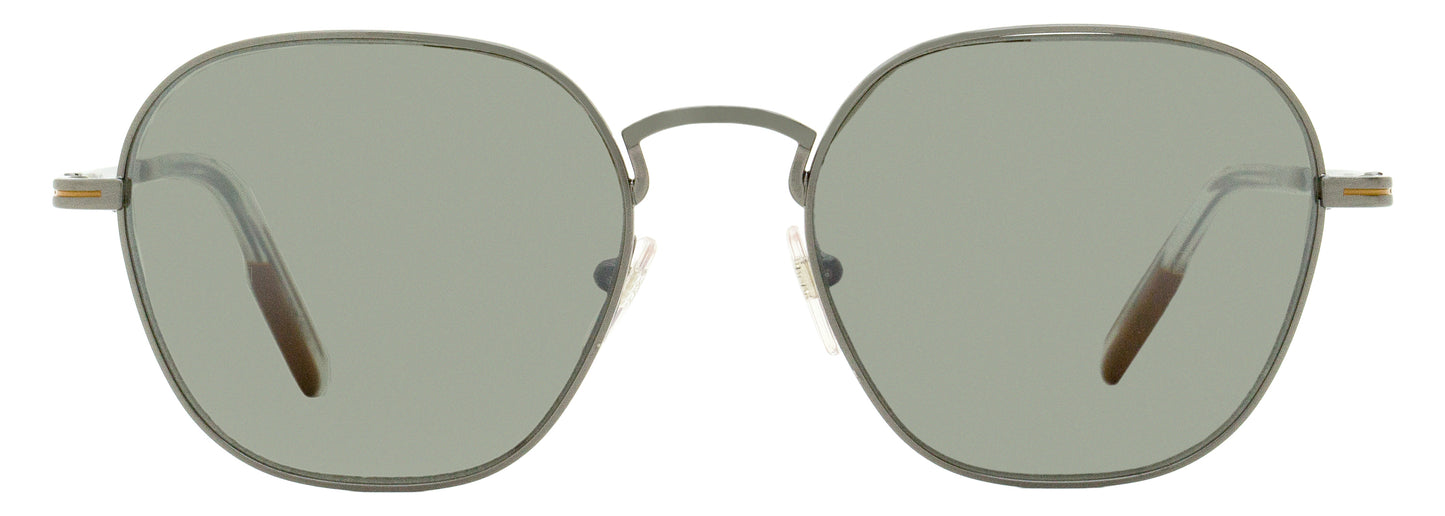 Zegna EZ0174 Square Sunglasses 08A Gunmetal 53mm