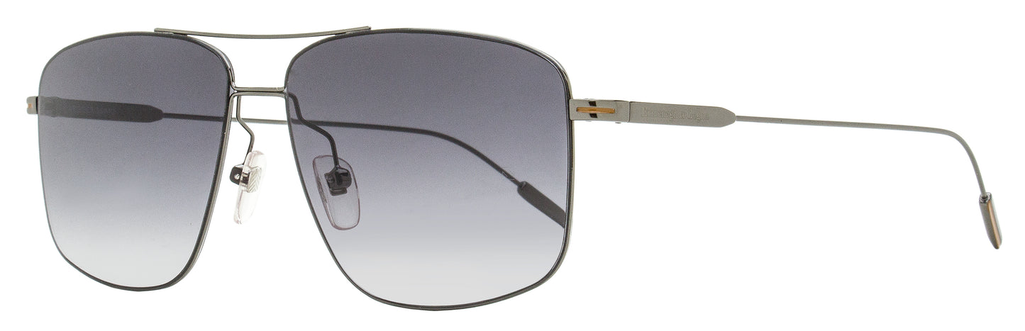 Zegna Thin Frame Sunglasses EZ0188-D 08B Gunmetal 60mm