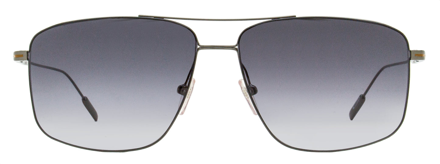 Zegna Thin Frame Sunglasses EZ0188-D 08B Gunmetal 60mm