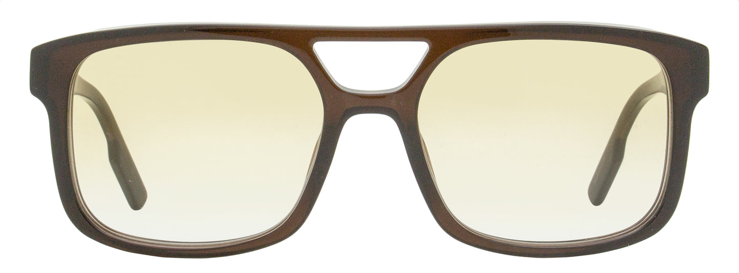 Zegna Square Sunglasses EZ0209 47F Brown 57mm