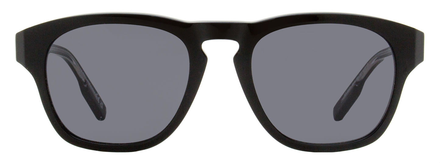 Zegna Keyhole Sunglasses EZ0221 01A Black  52mm