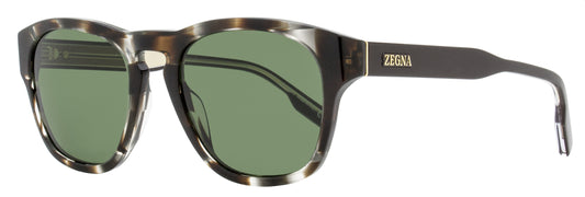 Zegna Keyhole Sunglasses EZ0221 50N Gray Havana 52mm