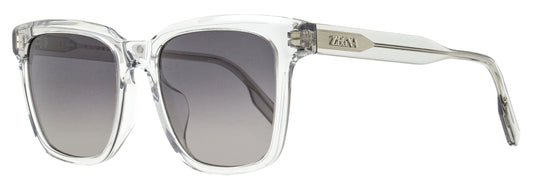 Zegna Square Sunglasses EZ0225-D 20B Transparent Gray 54mm