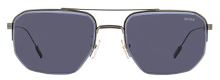 Zegna Semi-Rimless Sunglasses EZ0228-D 08A Gunmetal  56mm
