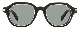 Zegna Square Rimmed Sunglasses EZ0250 01A Black 49mm