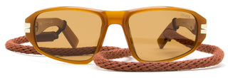 Zegna Lanyard Sunglasses EZ0262 45E Transparent Brown 58mm