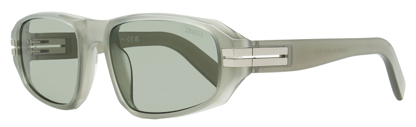 Zegna Lanyard Sunglasses EZ0262 93N Green-Gray 58mm