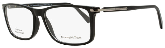 Zegna Rectangular Eyeglasses EZ5041 001 Black/Palladium 55mm 5041