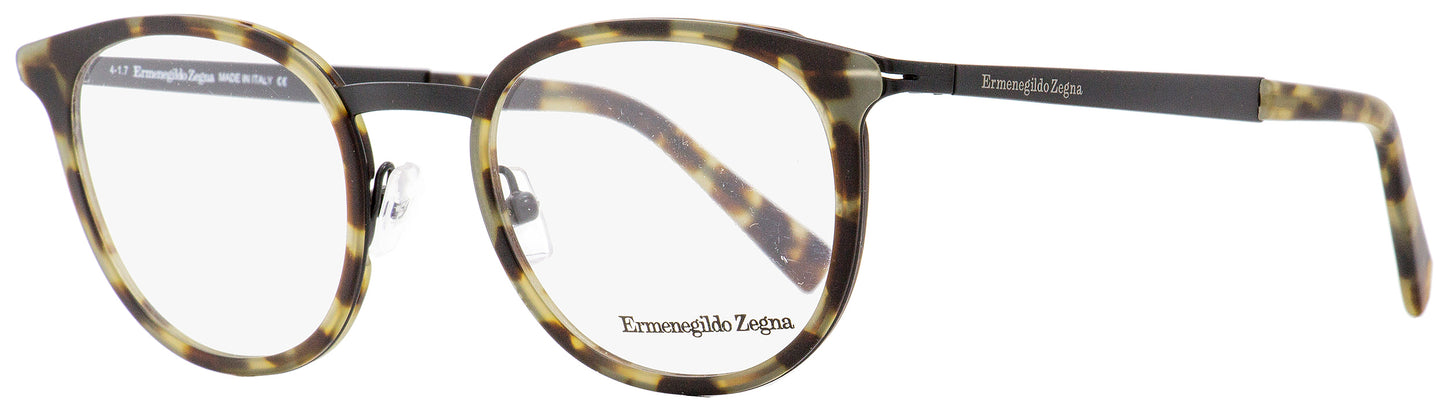 Zegna Oval Eyeglasses EZ5048 055 Vintage Havana/Black 49mm 5048