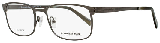 Zegna Rectangular Eyeglasses EZ5049 012 Shiny Dark Ruthenium 54mm 5049