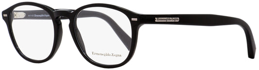 Zegna Oval Eyeglasses EZ5057 001 Black 49mm 5057