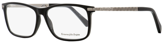 Zegna Rectangular Eyeglasses EZ5060 001 Black/Gunmetal 55mm 5060